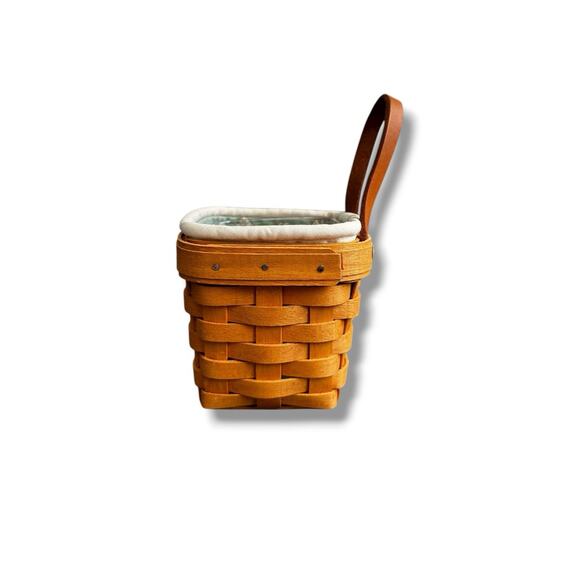 Longaberger Vtg 1997 Chives Booking Basket Botanical Fields Liner Protector - Picture 2 of 6